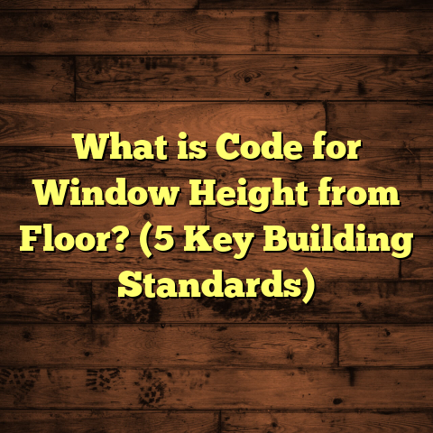 What is Code for Window Height from Floor? (5 Key Building Standards)