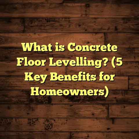 What is Concrete Floor Levelling? (5 Key Benefits for Homeowners)