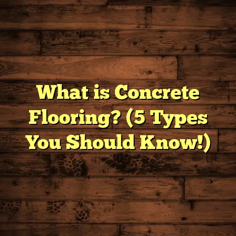 What is Concrete Flooring? (5 Types You Should Know!)