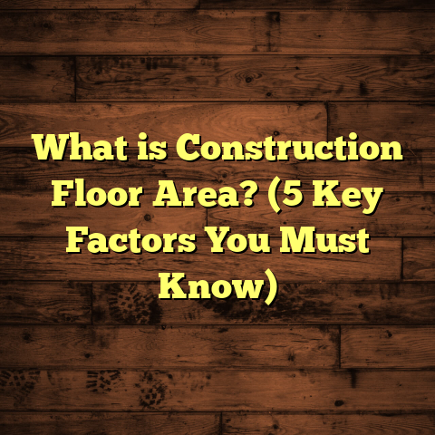 What is Construction Floor Area? (5 Key Factors You Must Know)