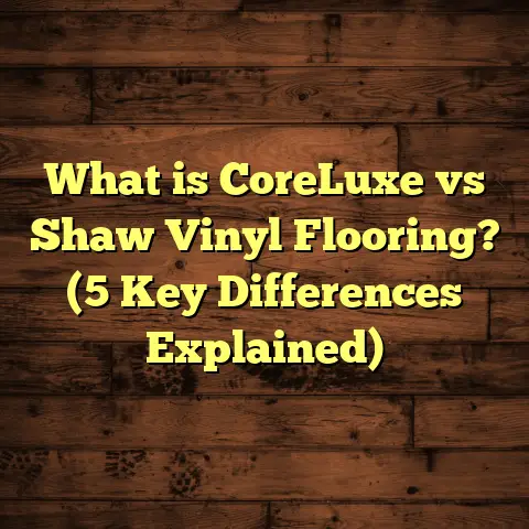 What is CoreLuxe vs Shaw Vinyl Flooring? (5 Key Differences Explained)