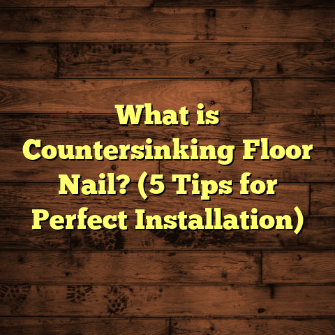 What is Countersinking Floor Nail? (5 Tips for Perfect Installation)