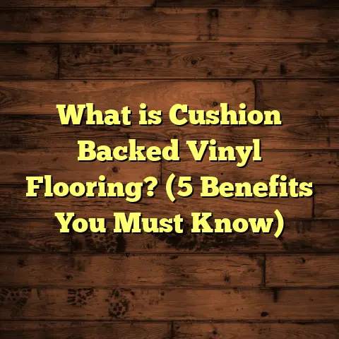 What is Cushion Backed Vinyl Flooring? (5 Benefits You Must Know)