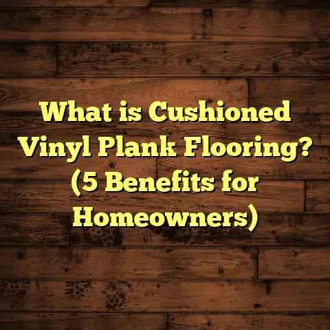 What is Cushioned Vinyl Plank Flooring? (5 Benefits for Homeowners)