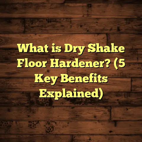 What is Dry Shake Floor Hardener? (5 Key Benefits Explained)