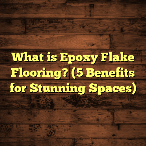 What is Epoxy Flake Flooring? (5 Benefits for Stunning Spaces)