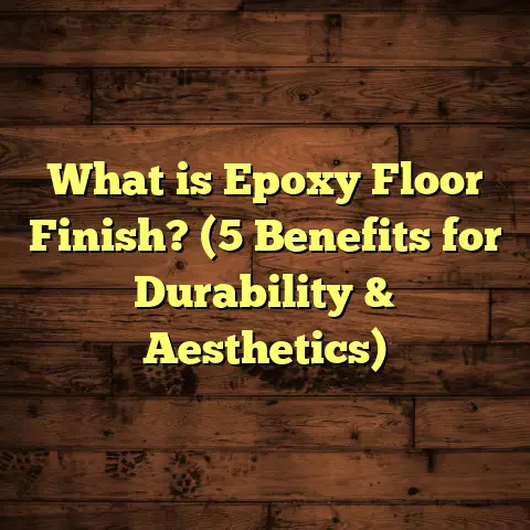 What is Epoxy Floor Finish? (5 Benefits for Durability & Aesthetics)