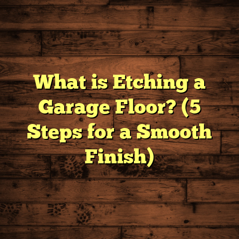 What is Etching a Garage Floor? (5 Steps for a Smooth Finish)