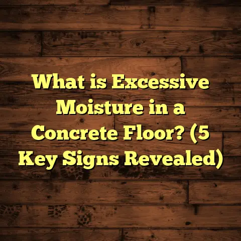 What is Excessive Moisture in a Concrete Floor? (5 Key Signs Revealed)