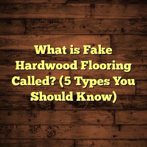 What is Fake Hardwood Flooring Called? (5 Types You Should Know)