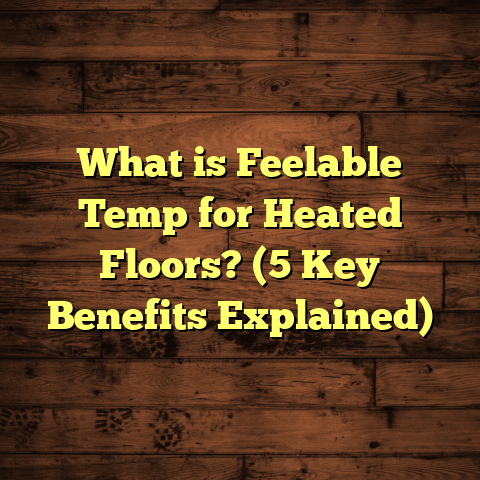 What is Feelable Temp for Heated Floors? (5 Key Benefits Explained)