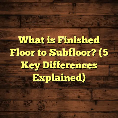 What is Finished Floor to Subfloor? (5 Key Differences Explained)