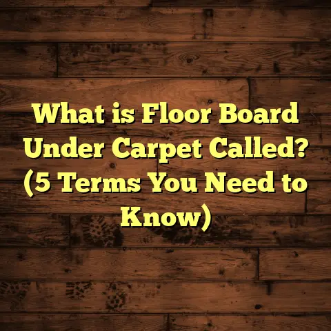 What is Floor Board Under Carpet Called? (5 Terms You Need to Know)