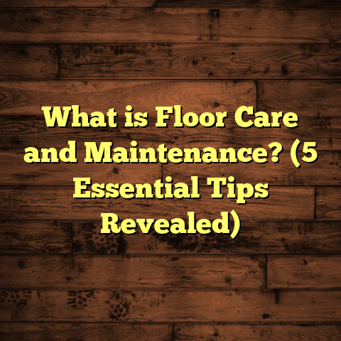 What is Floor Care and Maintenance? (5 Essential Tips Revealed)