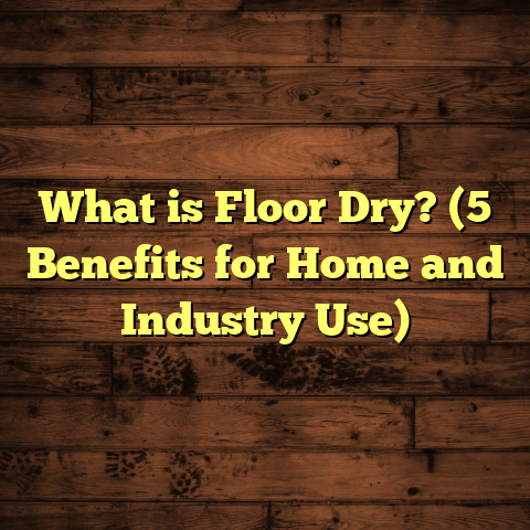What is Floor Dry? (5 Benefits for Home and Industry Use)