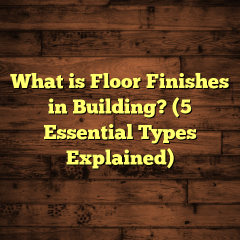 What is Floor Finishes in Building? (5 Essential Types Explained)