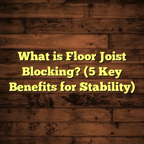 What is Floor Joist Blocking? (5 Key Benefits for Stability)