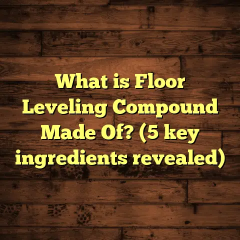 What is Floor Leveling Compound Made Of? (5 key ingredients revealed)