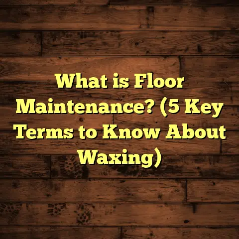What is Floor Maintenance? (5 Key Terms to Know About Waxing)
