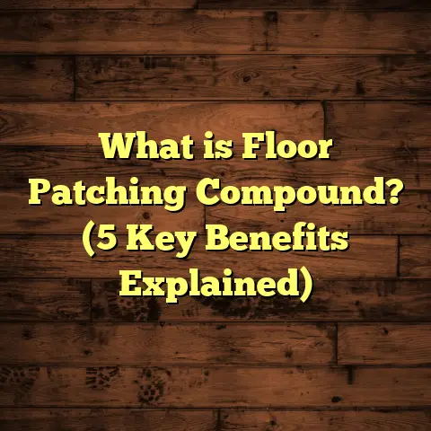 What is Floor Patching Compound? (5 Key Benefits Explained)