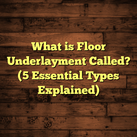 What is Floor Underlayment Called? (5 Essential Types Explained)
