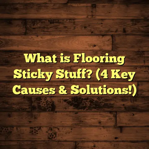 What is Flooring Sticky Stuff? (4 Key Causes & Solutions!)