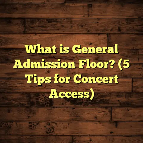 What is General Admission Floor? (5 Tips for Concert Access)