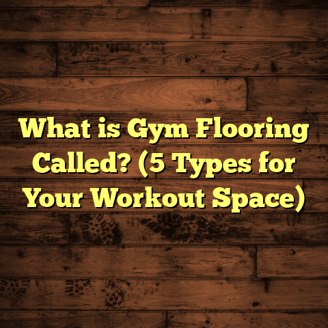 What is Gym Flooring Called? (5 Types for Your Workout Space)