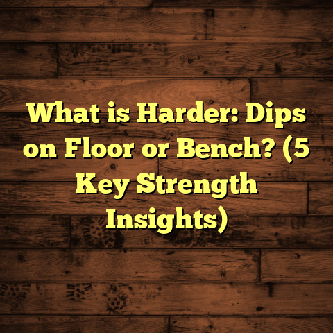 What is Harder: Dips on Floor or Bench? (5 Key Strength Insights)