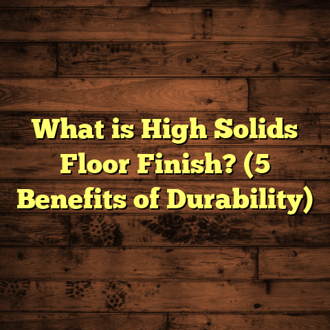 What is High Solids Floor Finish? (5 Benefits of Durability)