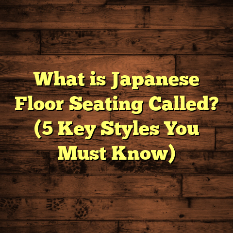 What is Japanese Floor Seating Called? (5 Key Styles You Must Know)