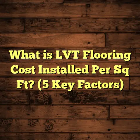 What is LVT Flooring Cost Installed Per Sq Ft? (5 Key Factors)