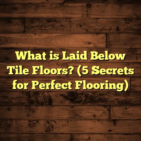What is Laid Below Tile Floors? (5 Secrets for Perfect Flooring)