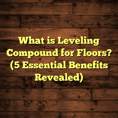 What is Leveling Compound for Floors? (5 Essential Benefits Revealed)