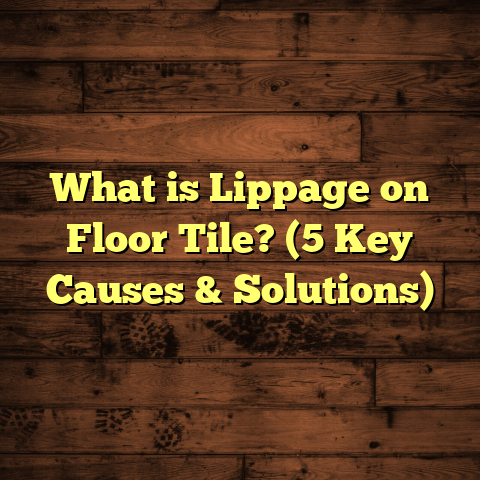 What is Lippage on Floor Tile? (5 Key Causes & Solutions)