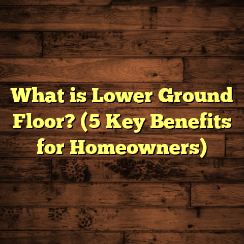 What is Lower Ground Floor? (5 Key Benefits for Homeowners)