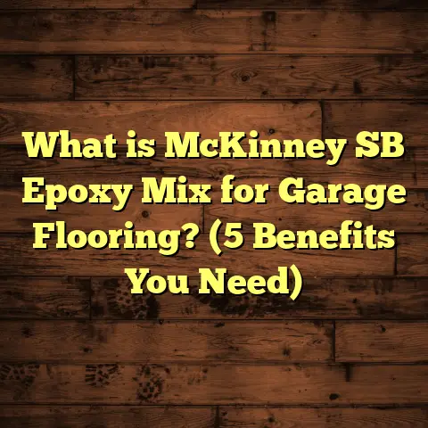 What is McKinney SB Epoxy Mix for Garage Flooring? (5 Benefits You Need)