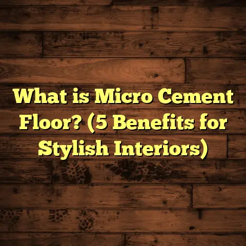 What is Micro Cement Floor? (5 Benefits for Stylish Interiors)
