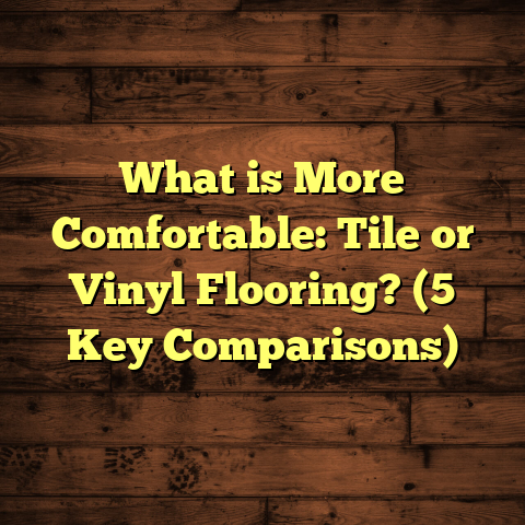 What is More Comfortable: Tile or Vinyl Flooring? (5 Key Comparisons)