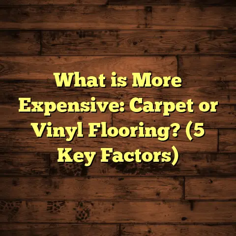 What is More Expensive: Carpet or Vinyl Flooring? (5 Key Factors)