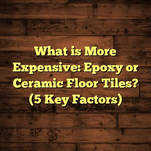 What is More Expensive: Epoxy or Ceramic Floor Tiles? (5 Key Factors)