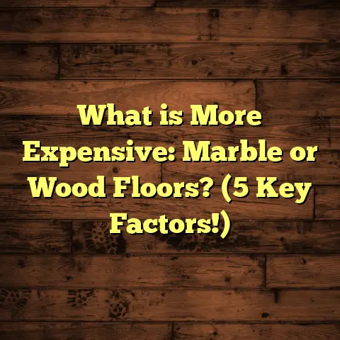 What is More Expensive: Marble or Wood Floors? (5 Key Factors!)
