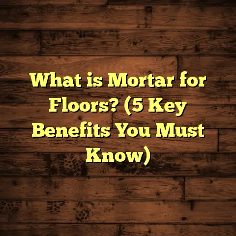 What is Mortar for Floors? (5 Key Benefits You Must Know)