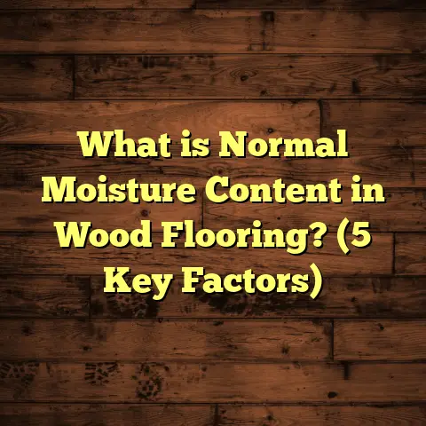 What is Normal Moisture Content in Wood Flooring? (5 Key Factors)