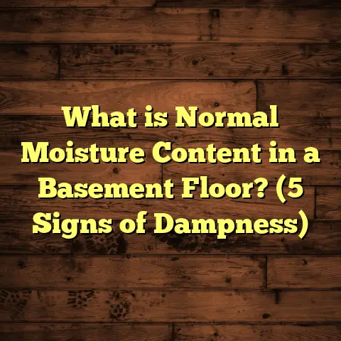What is Normal Moisture Content in a Basement Floor? (5 Signs of Dampness)