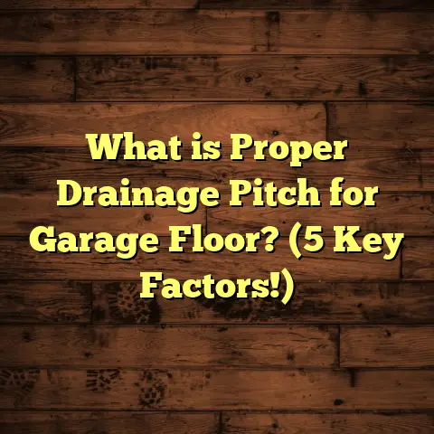 What is Proper Drainage Pitch for Garage Floor? (5 Key Factors!)
