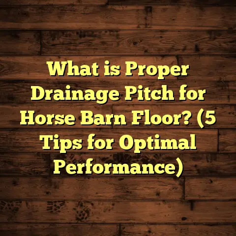 What is Proper Drainage Pitch for Horse Barn Floor? (5 Tips for Optimal Performance)