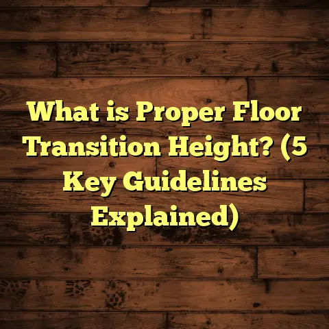 What is Proper Floor Transition Height? (5 Key Guidelines Explained)
