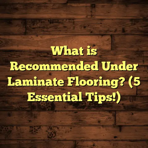 What is Recommended Under Laminate Flooring? (5 Essential Tips!)