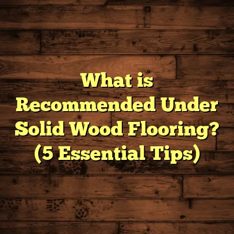 What is Recommended Under Solid Wood Flooring? (5 Essential Tips)
